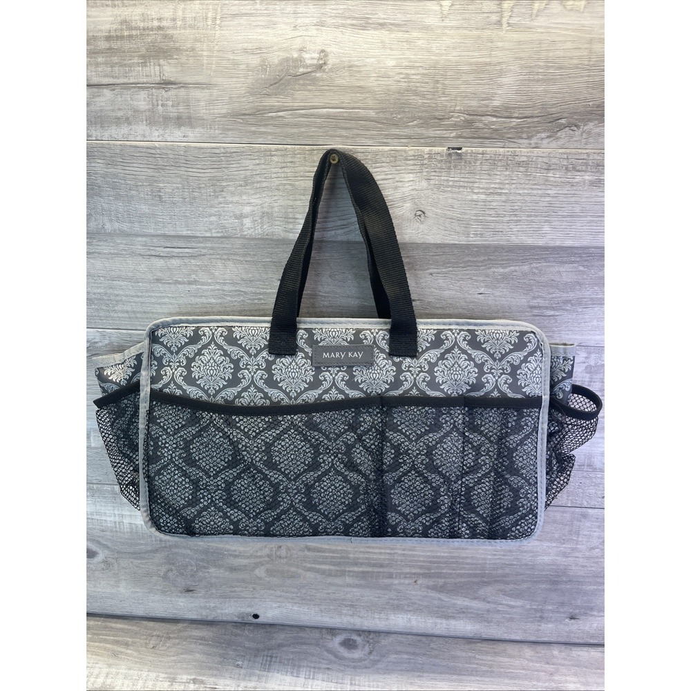 Mary Kay Grey Black Travel Bag Cosmetic Organizer Insert